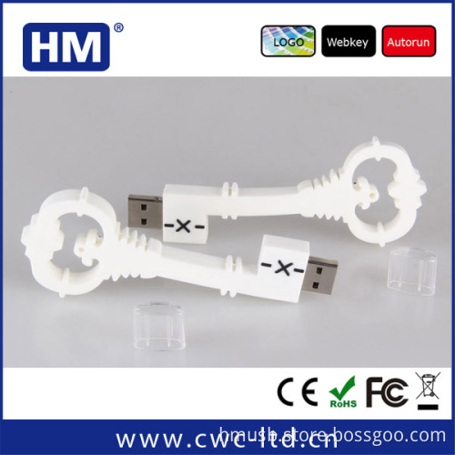 China ShenZhen business gifts PVC usb key shaped stick flashdrive